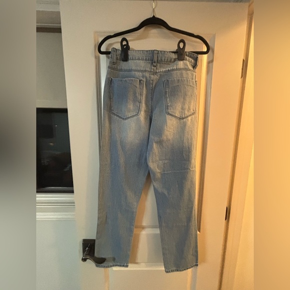 ⭐️ 5 For $25 Boohoo Blue NWT Patchwork Jeans (4) - Picture 2 of 3